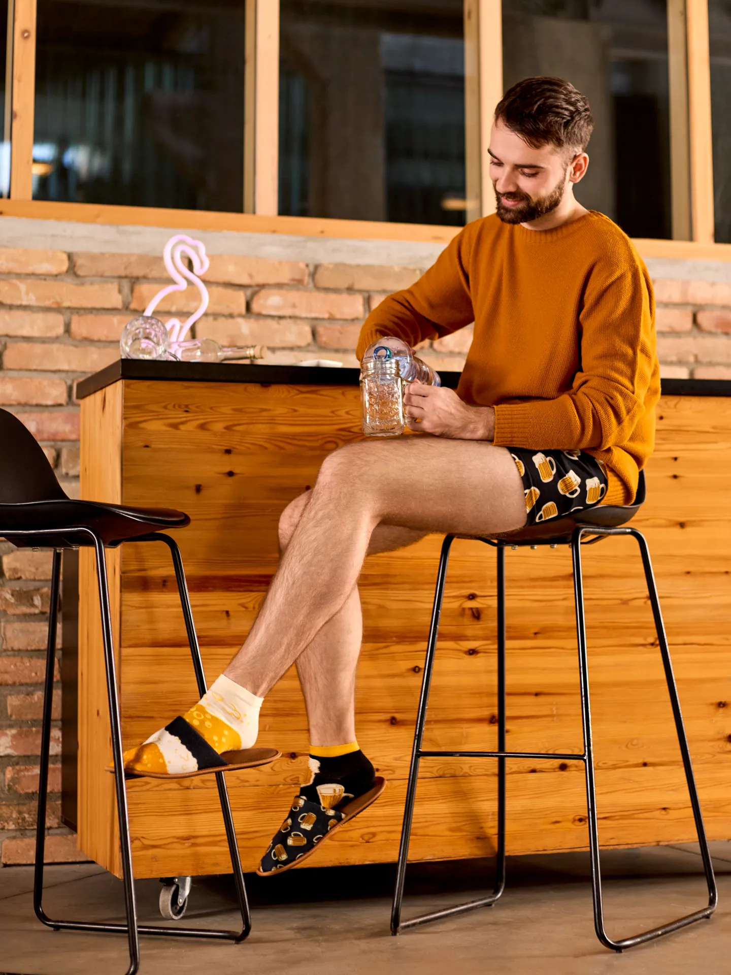 Veselé kotníkové ponožky Točené pivo - Image 6