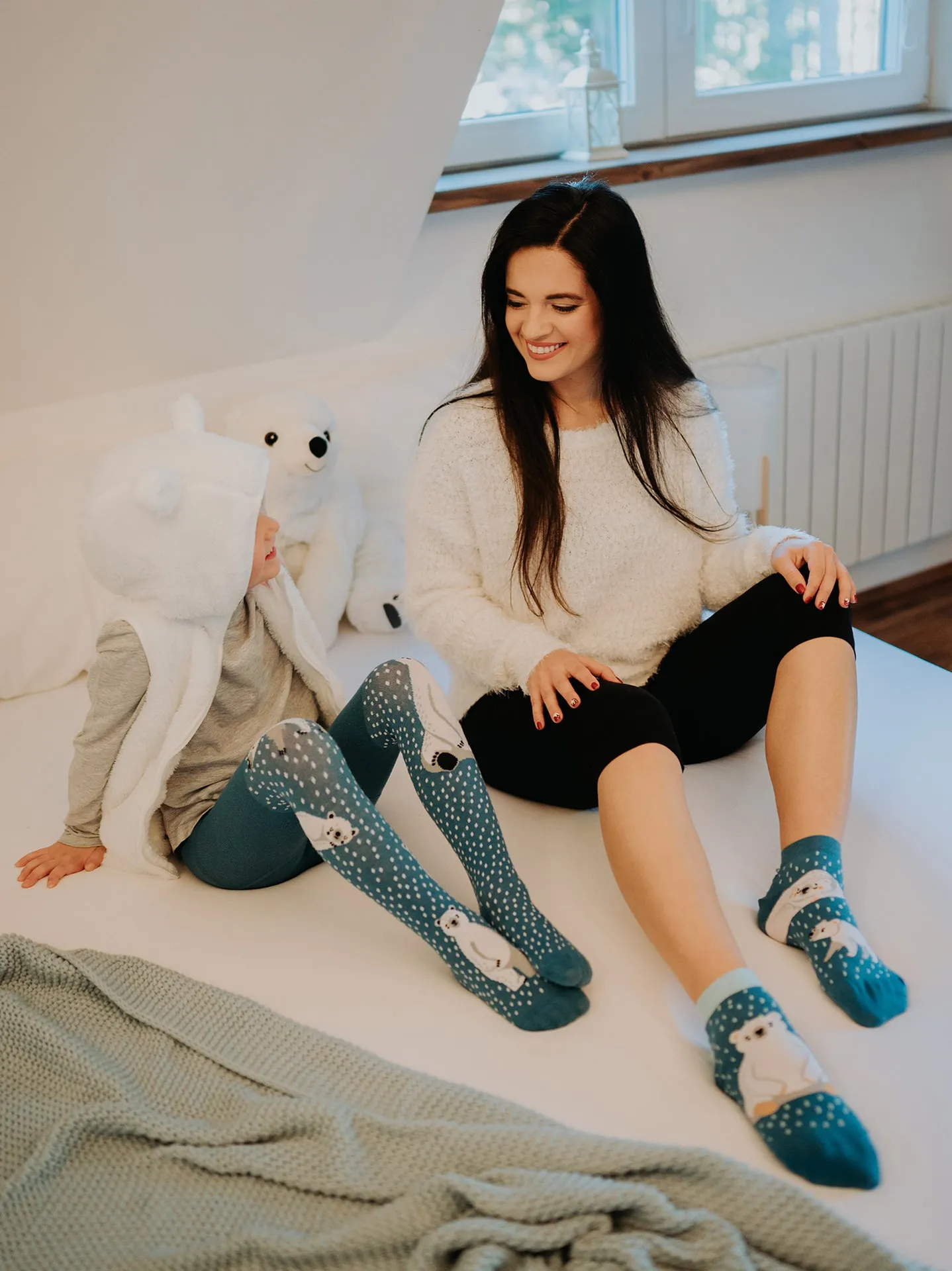 Veselé kotníkové ponožky Polární medvědi - Image 6
