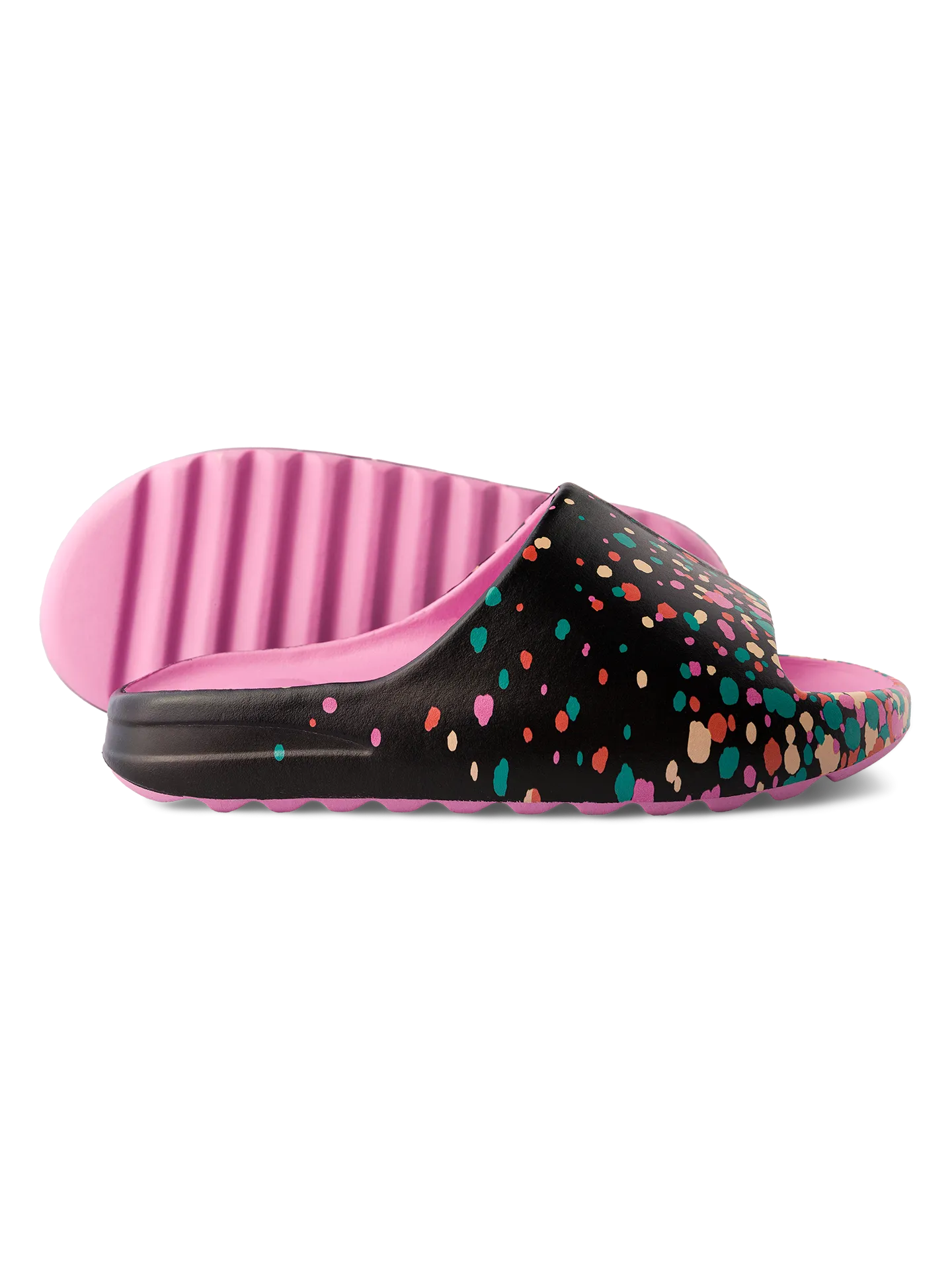 Veselé chunky pantofle Barevné kapky - Image 3