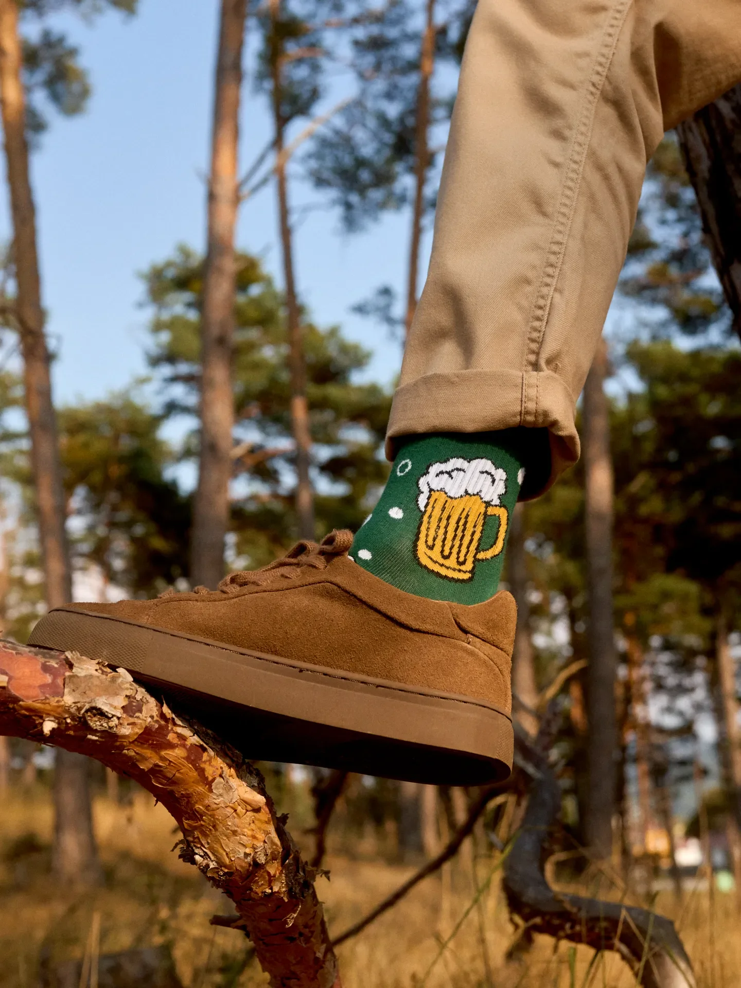 Veselé lýtkové ponožky Pivo a bublinky - Image 4