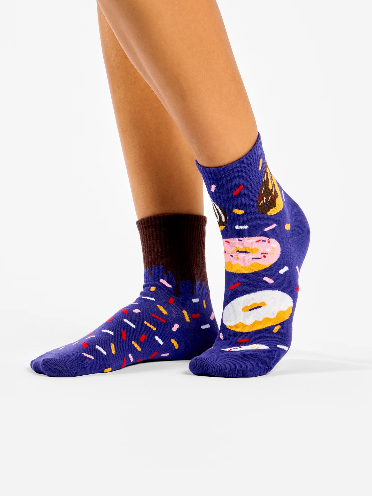 Veselé lýtkové ponožky Sladké donuty - Image 2