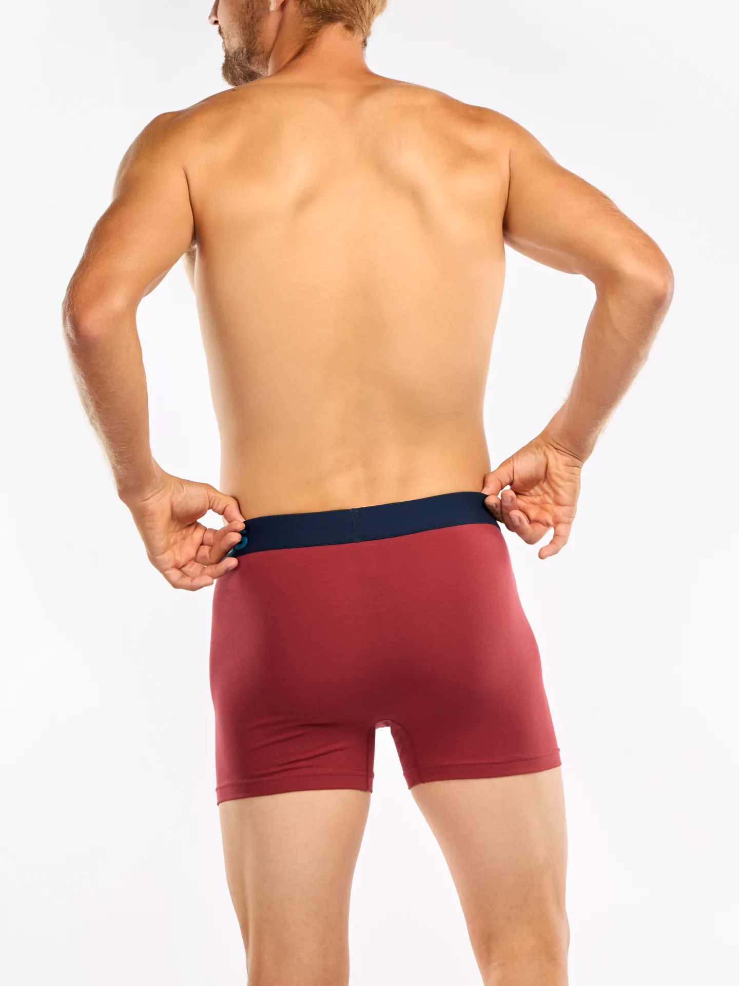 Tmavě červené pánské boxerky - Image 3