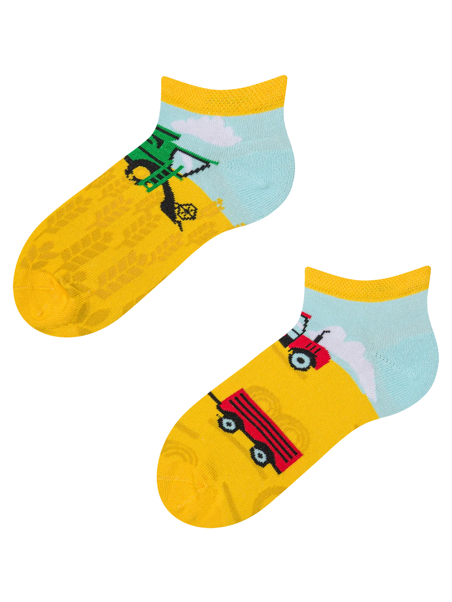 Veselé dětské kotníkové ponožky Traktor