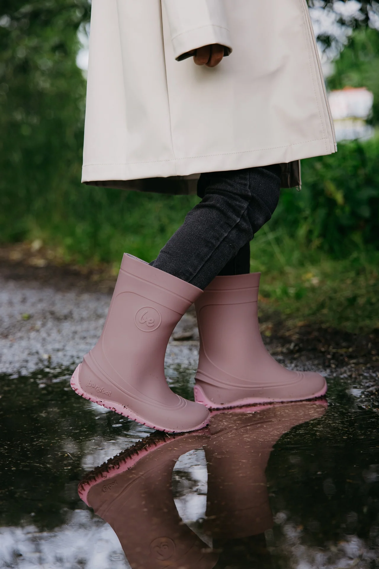 Dětské barefoot gumáky Be Lenka Pudds – růžové - Image 2