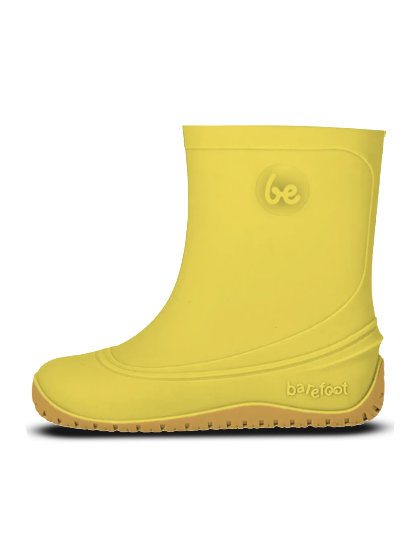 Dětské barefoot gumáky Be Lenka Pudds – žluté