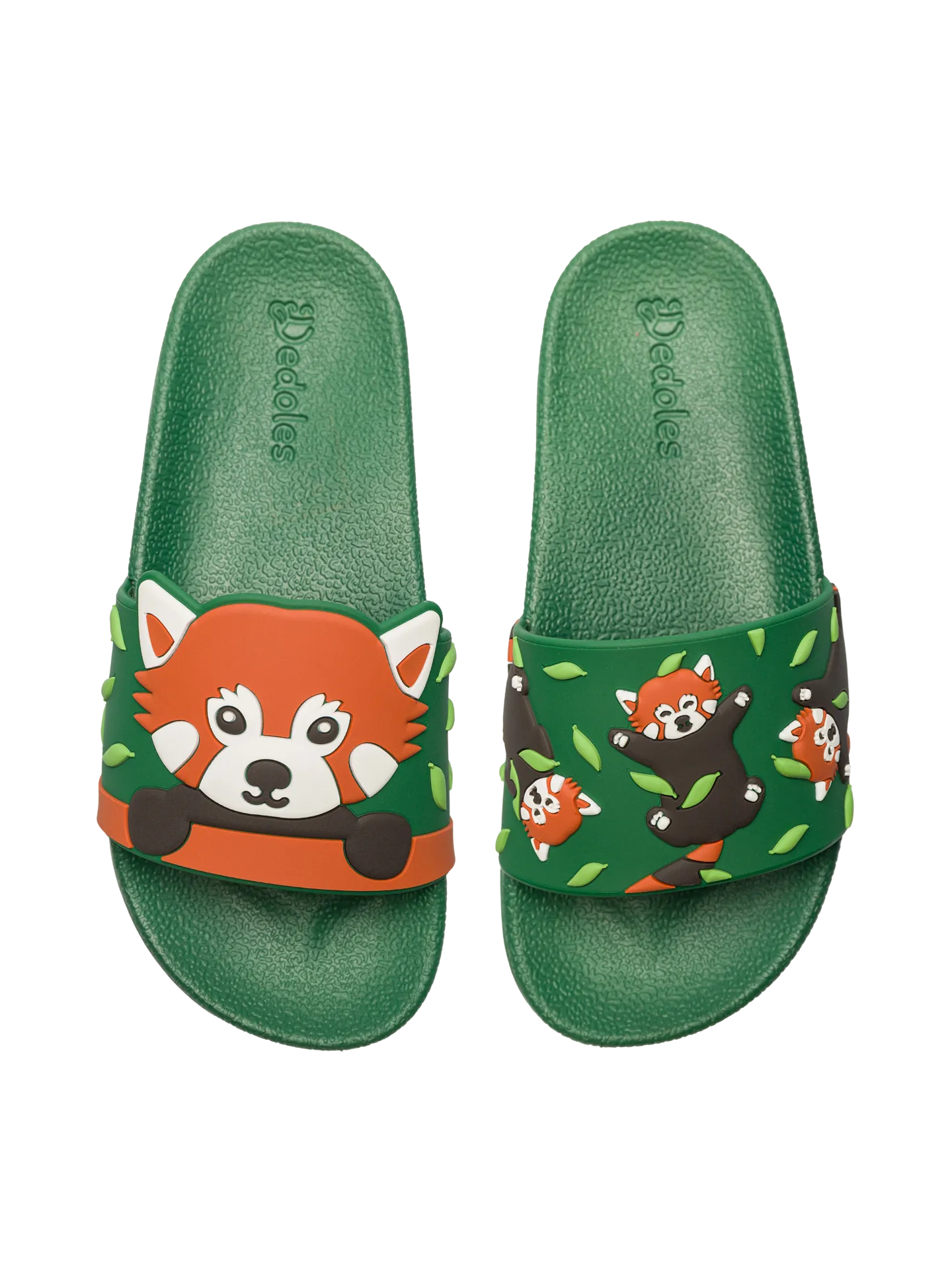 Veselé dětské pantofle Panda červená