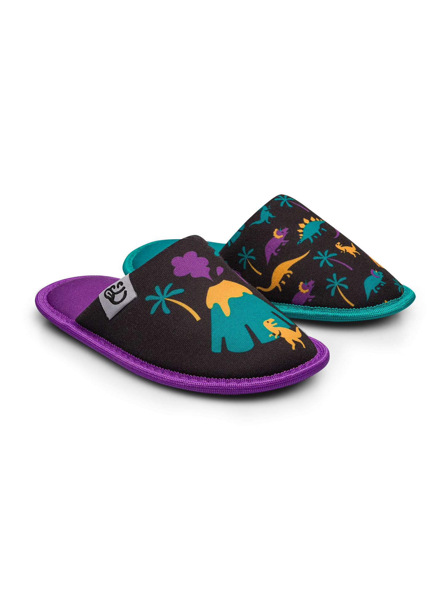 Veselé dětské papuče Dinosauři a sopky - Image 2