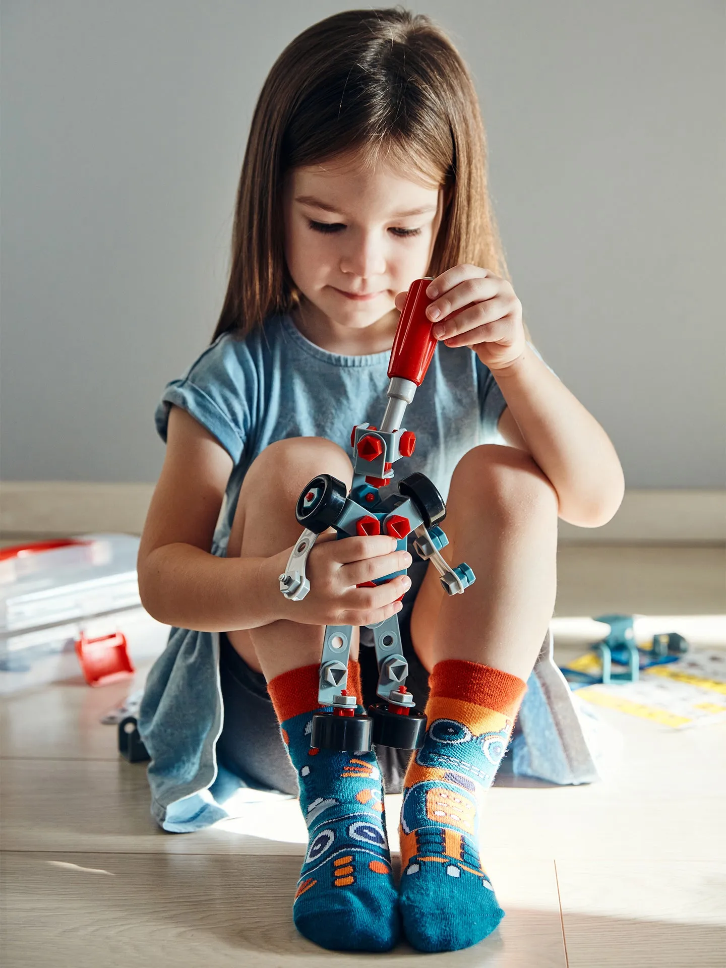 Veselé dětské ponožky Robot - Image 3