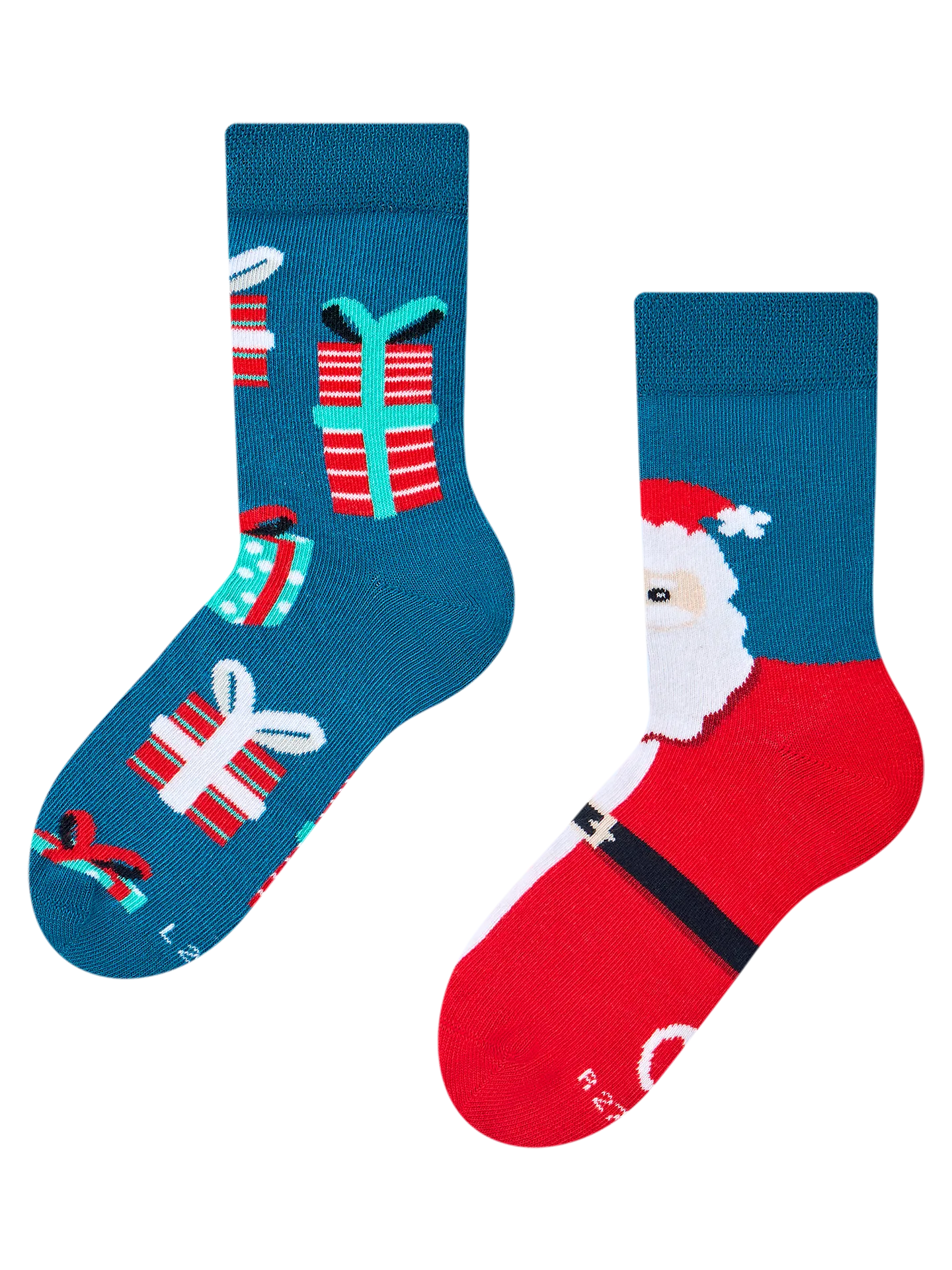 Dětské ponožky Santa a dárky