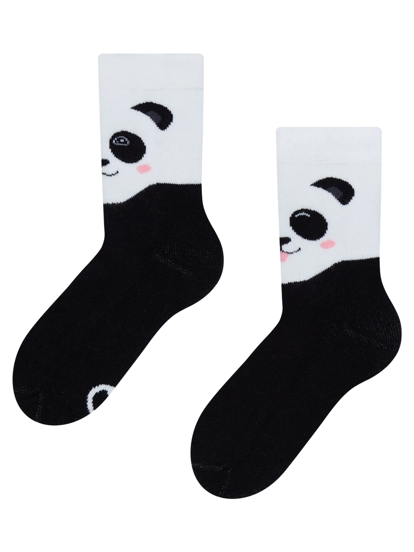 Veselé dětské teplé ponožky Šťastná panda