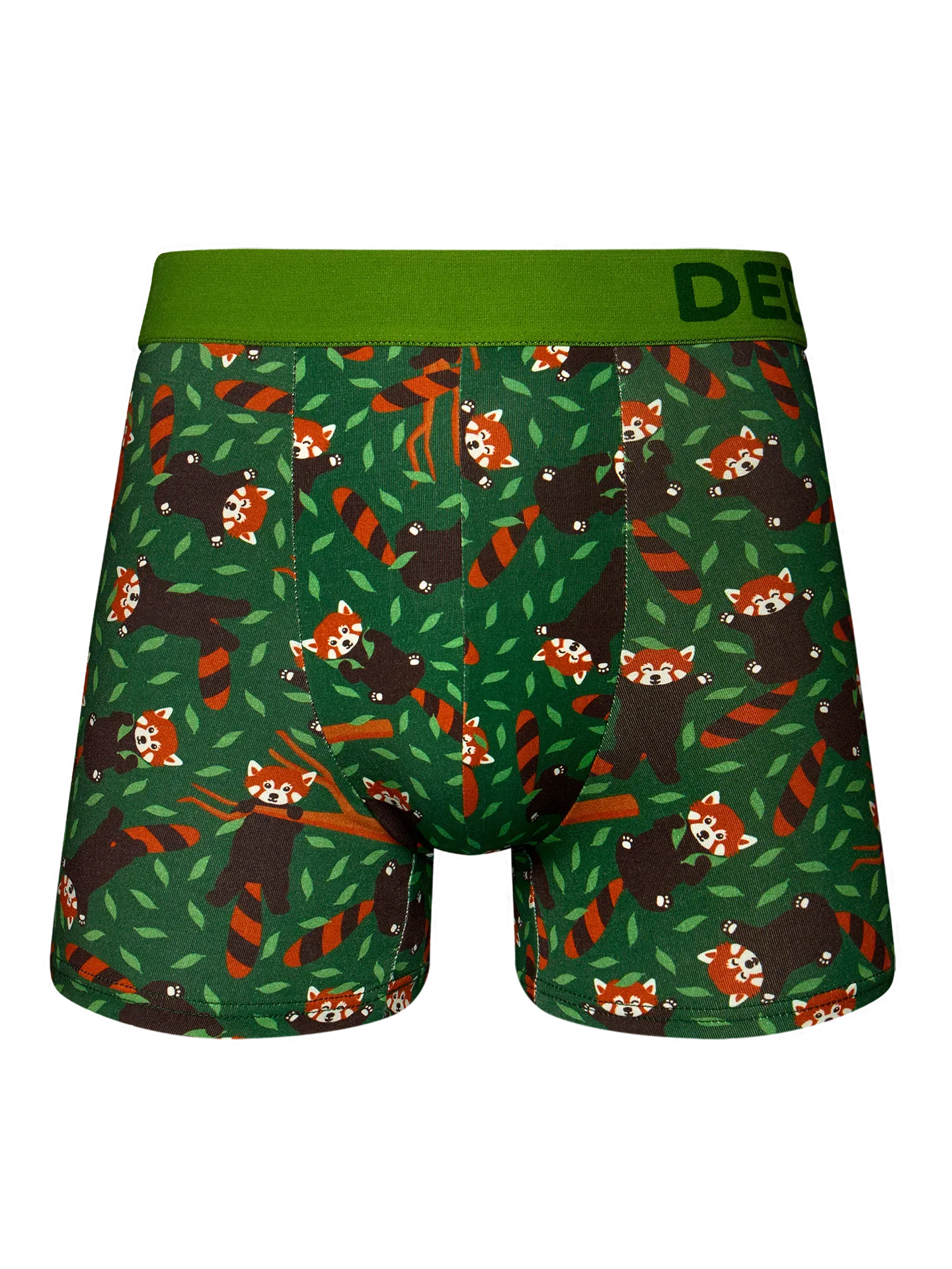 Veselé pánské boxerky Panda červená