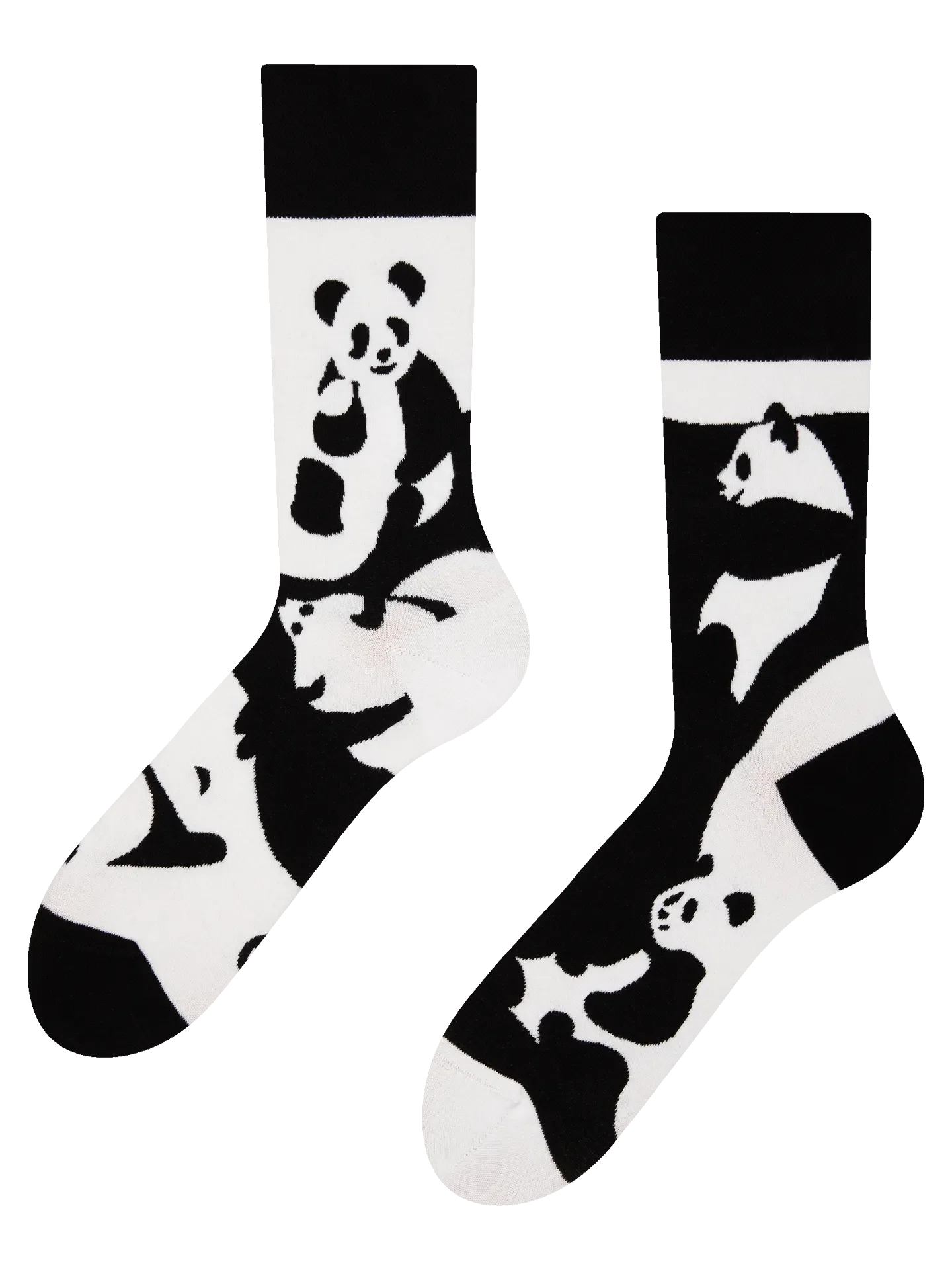 Veselé ponožky Abstraktní panda