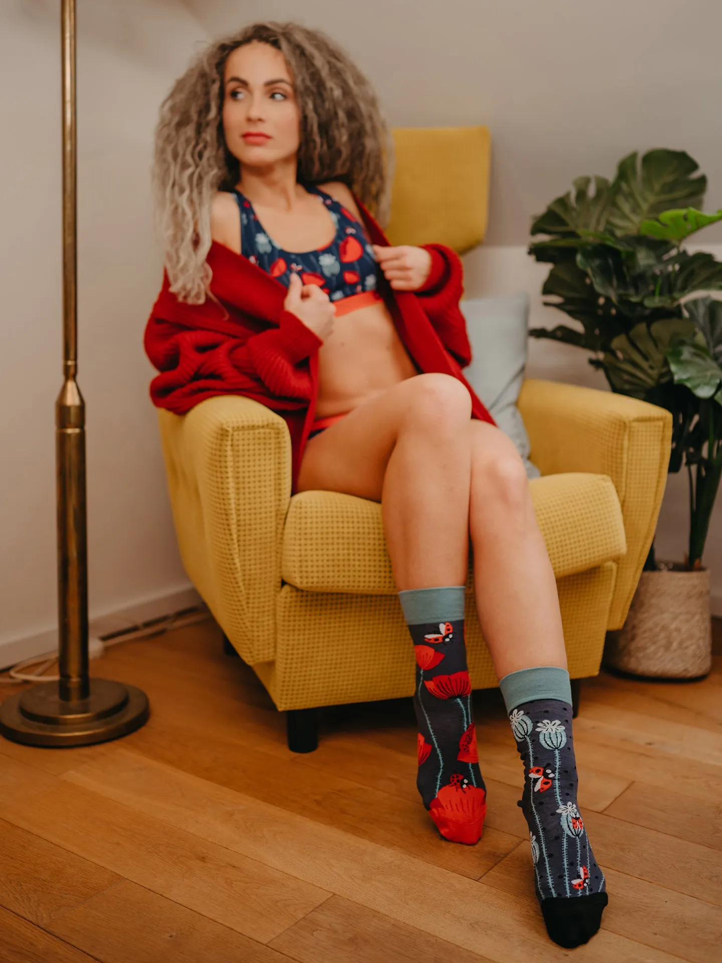 Veselé ponožky Berušky a vlčí máky - Image 4