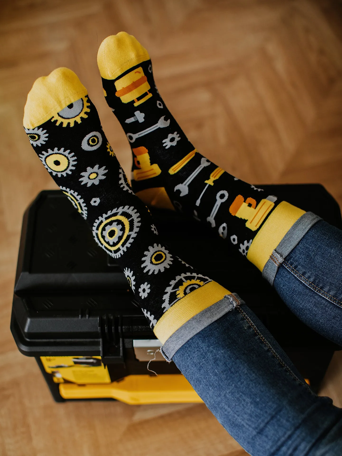 Veselé ponožky Mechanik - Image 5