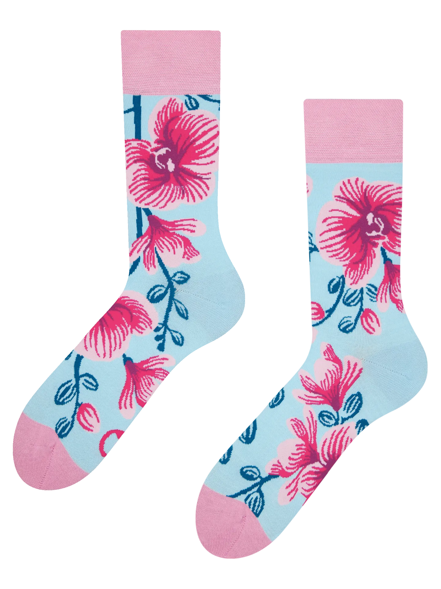 Veselé ponožky Orchidej