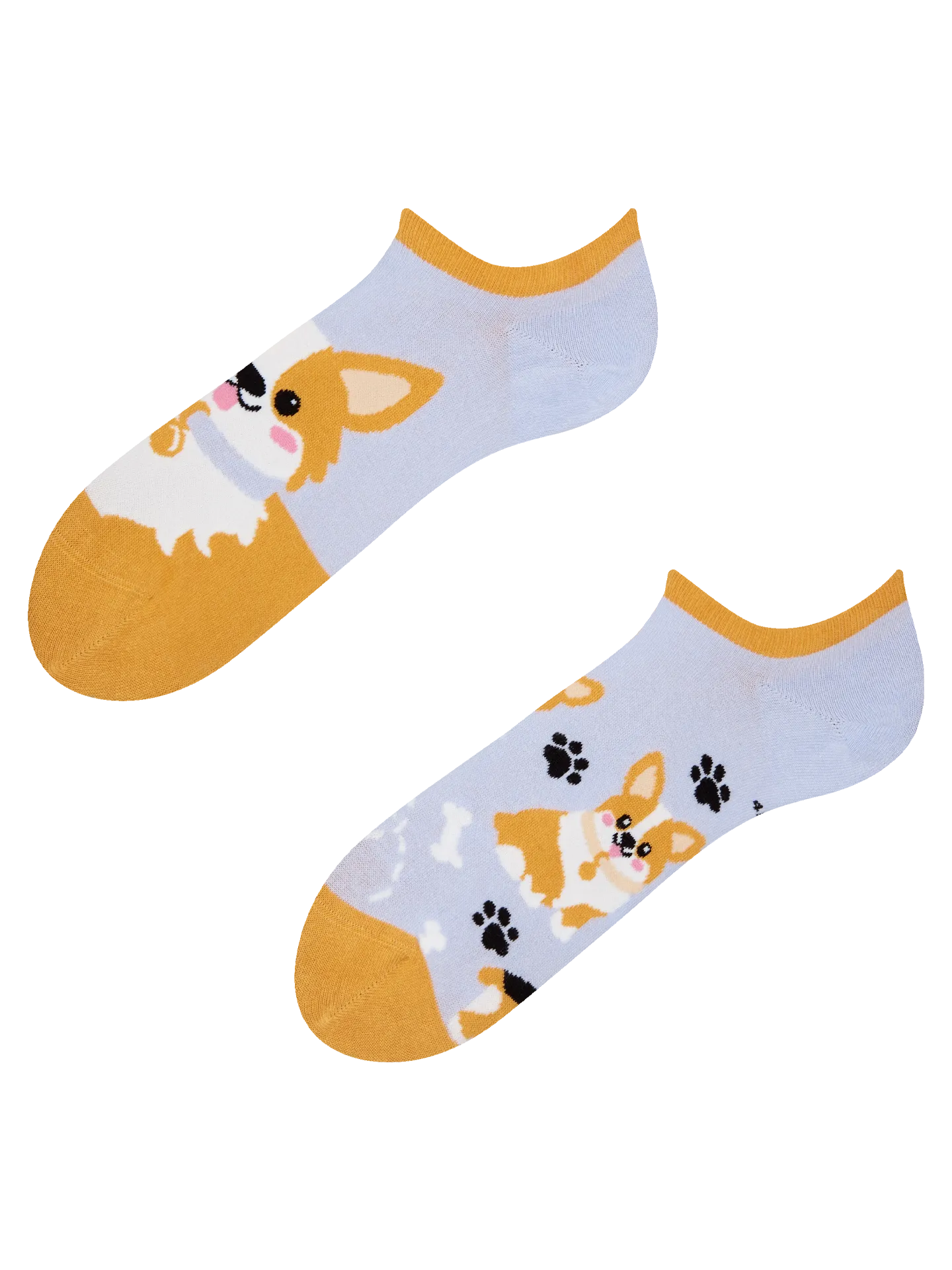 Veselé ponožky do tenisek Pes Corgi