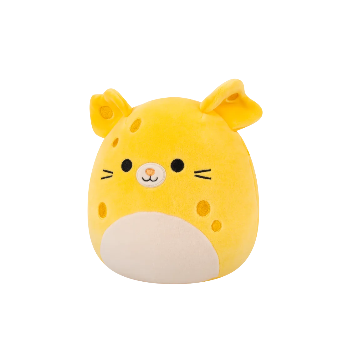 SQUISHMALLOWS Žlutá sýrová myška – Amelia, 35 cm - Image 4