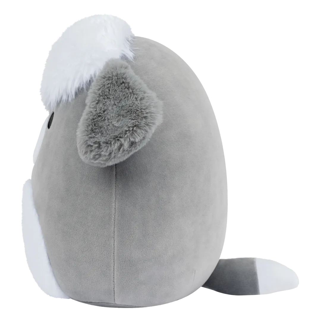 SQUISHMALLOWS Šedo-bílý ovčácký psík Arnold, 13 cm - Image 3
