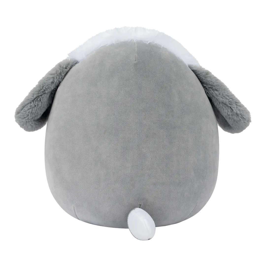 SQUISHMALLOWS Šedo-bílý ovčácký psík Arnold, 13 cm - Image 4