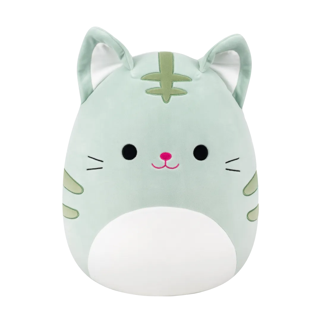 SQUISHMALLOWS Mourovatý kocour – Chase, 35 cm