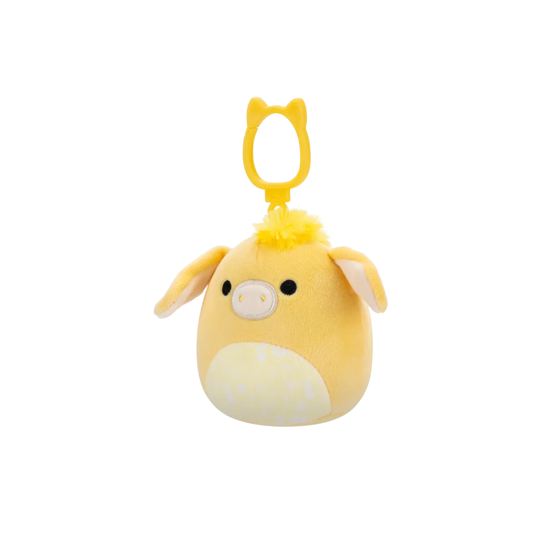 SQUISHMALLOWS klíčenka – Žlutý osel Gavyn, 9 cm - Image 2