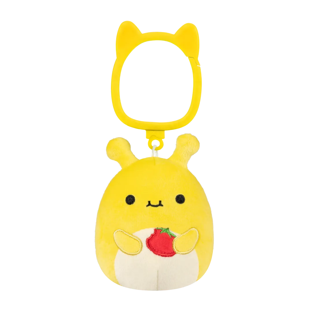 SQUISHMALLOWS Klíčenka Slimák banánový - Zarina, 9 cm