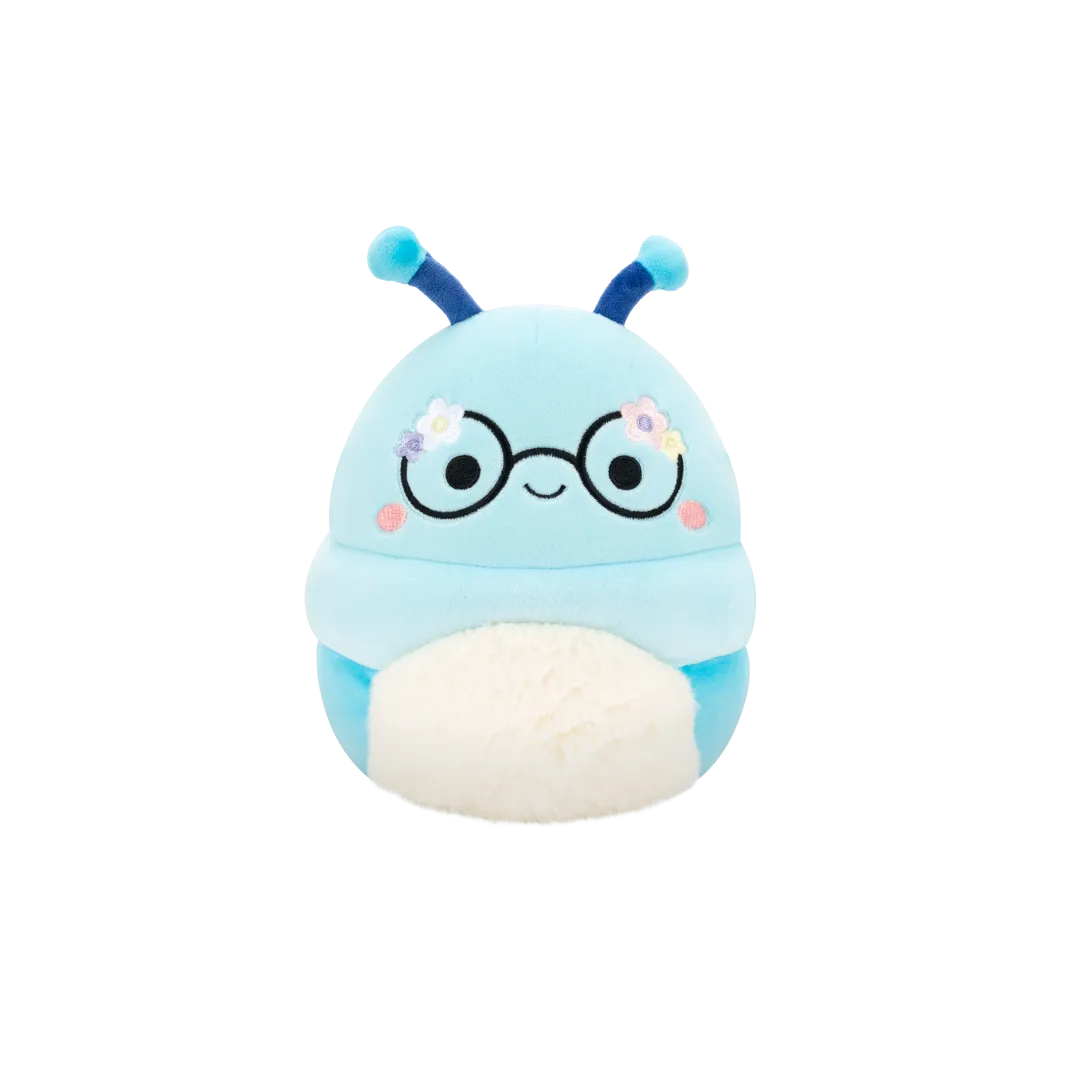 SQUISHMALLOWS Cordelia modrá housenka, 20 cm