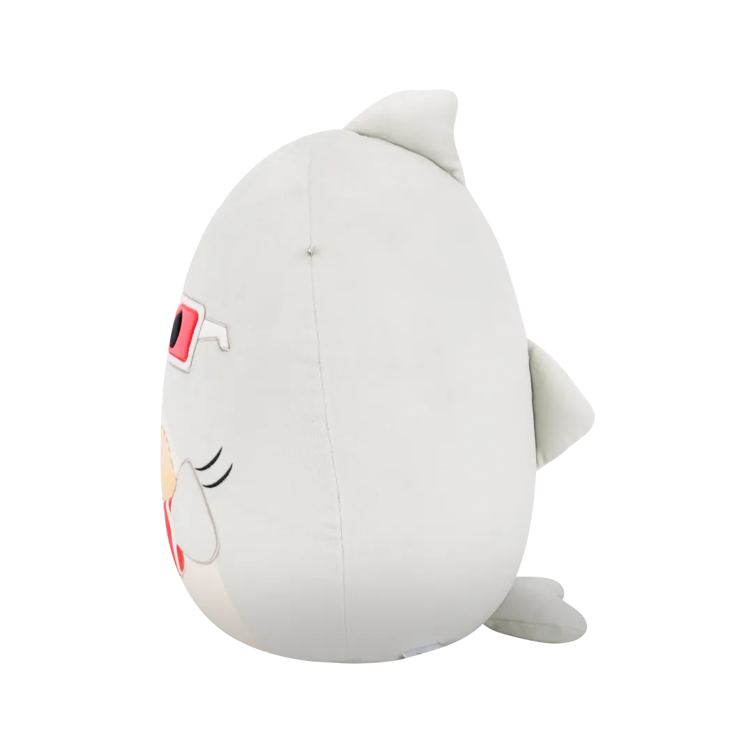 SQUISHMALLOWS Šedý žralok s popcornem – Gordon, 35 cm - Image 4