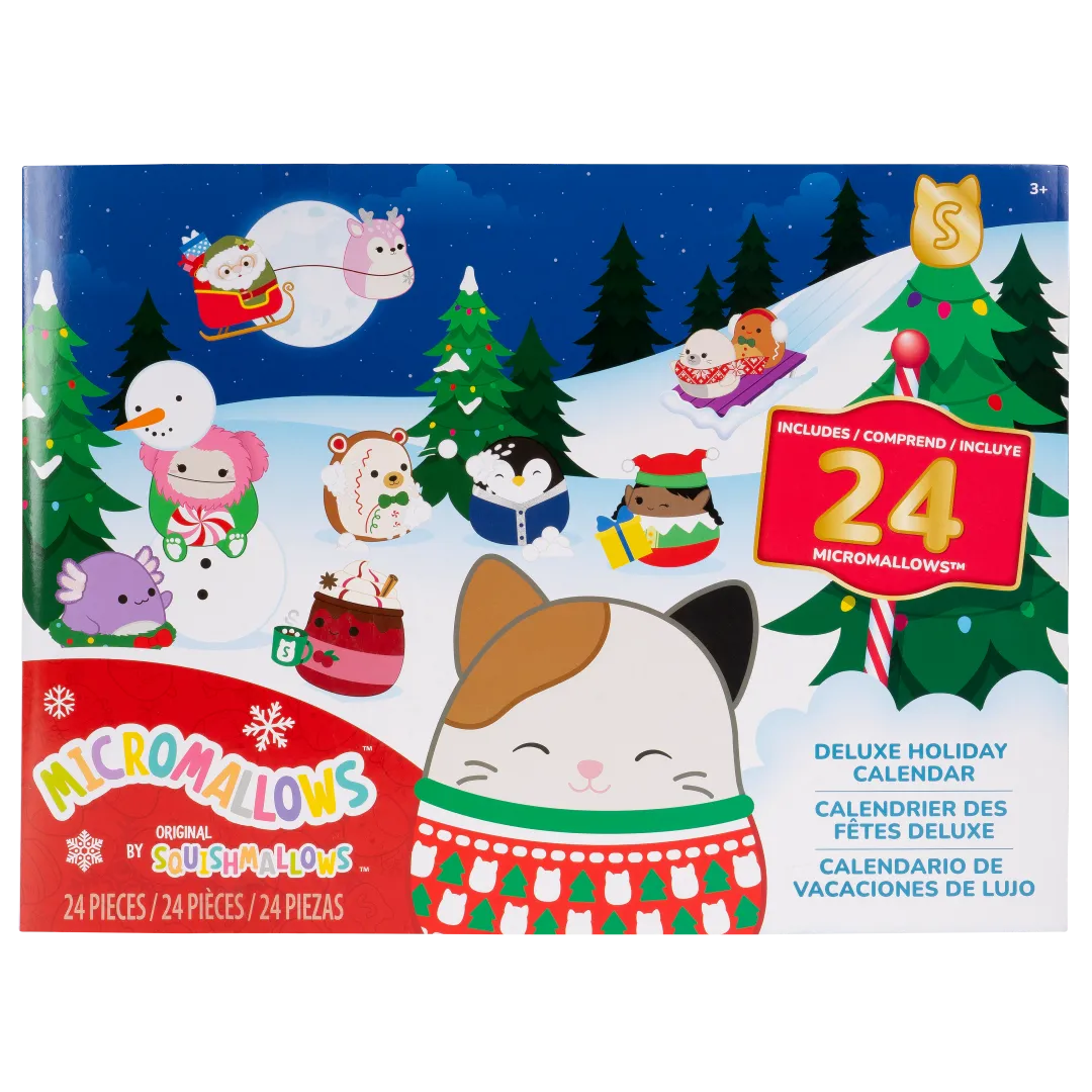 SQUISHMALLOWS Micromallows Adventní kalendář – 24 ks
