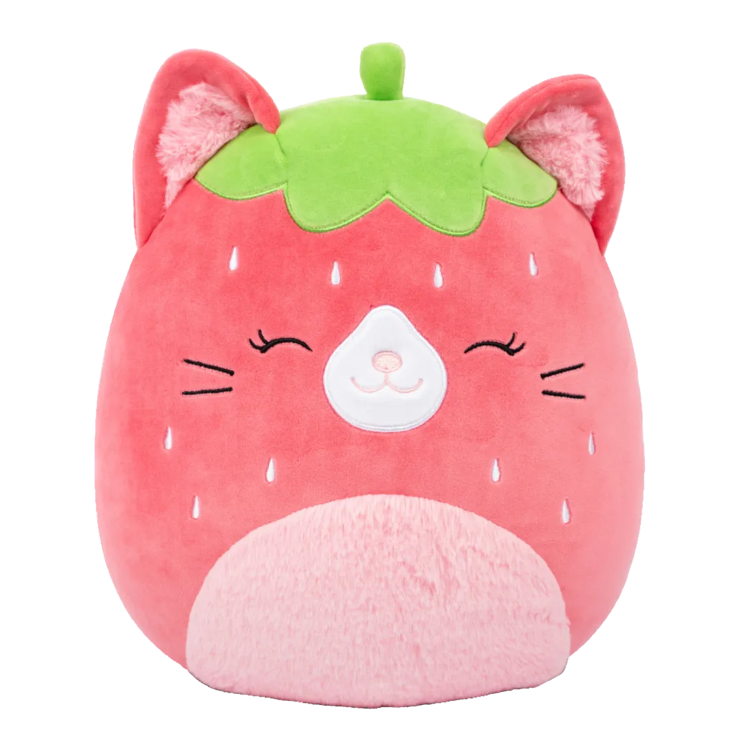 SQUISHMALLOWS Jahodová kočka Olma, 13 cm
