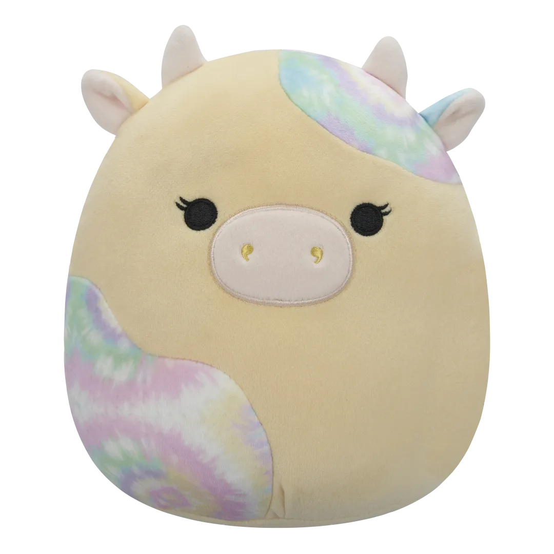 SQUISHMALLOWS Žlutá kravička Rina, 20 cm