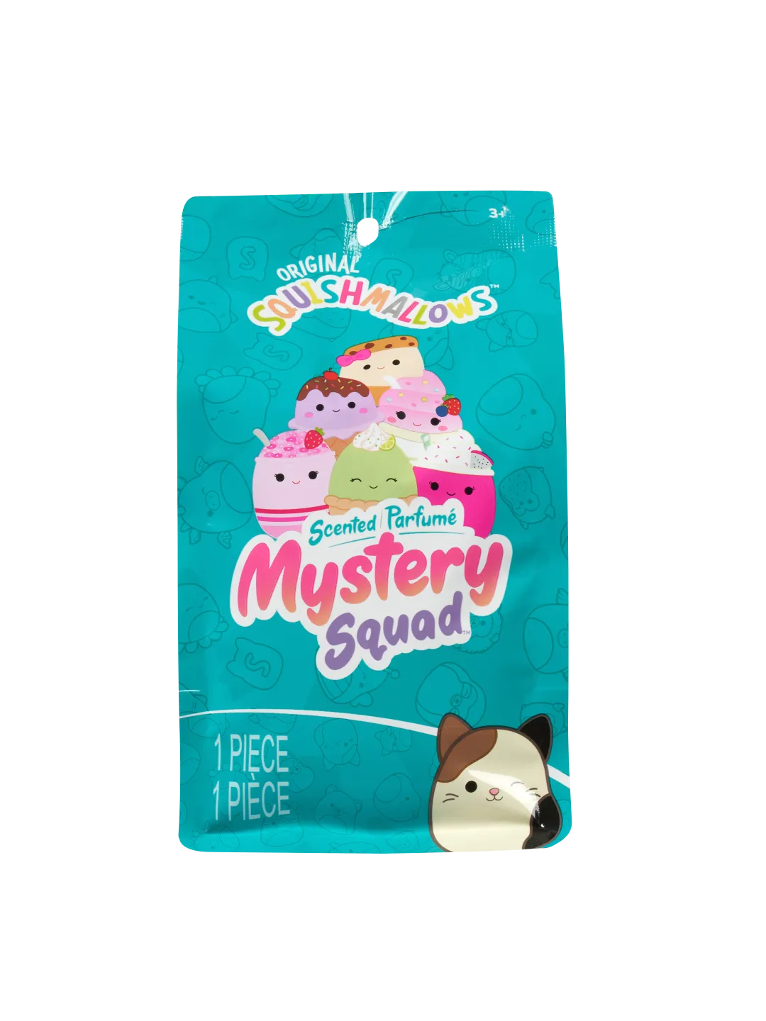SQUISHMALLOWS Mystery balíček s voňavým plyšákem Mlsná partička