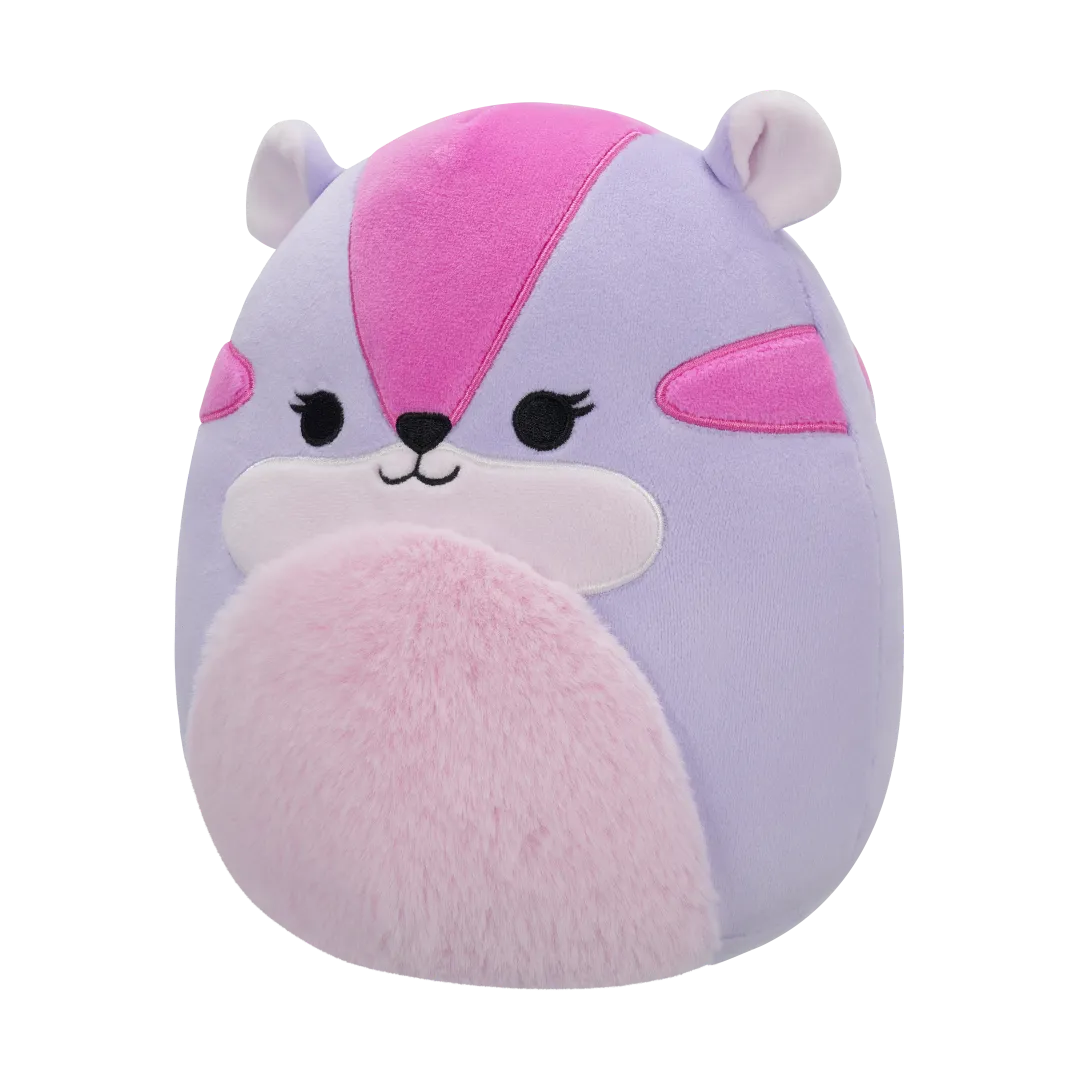 SQUISHMALLOWS Fialovo-růžový čipmank Tamara, 20 cm - Image 2