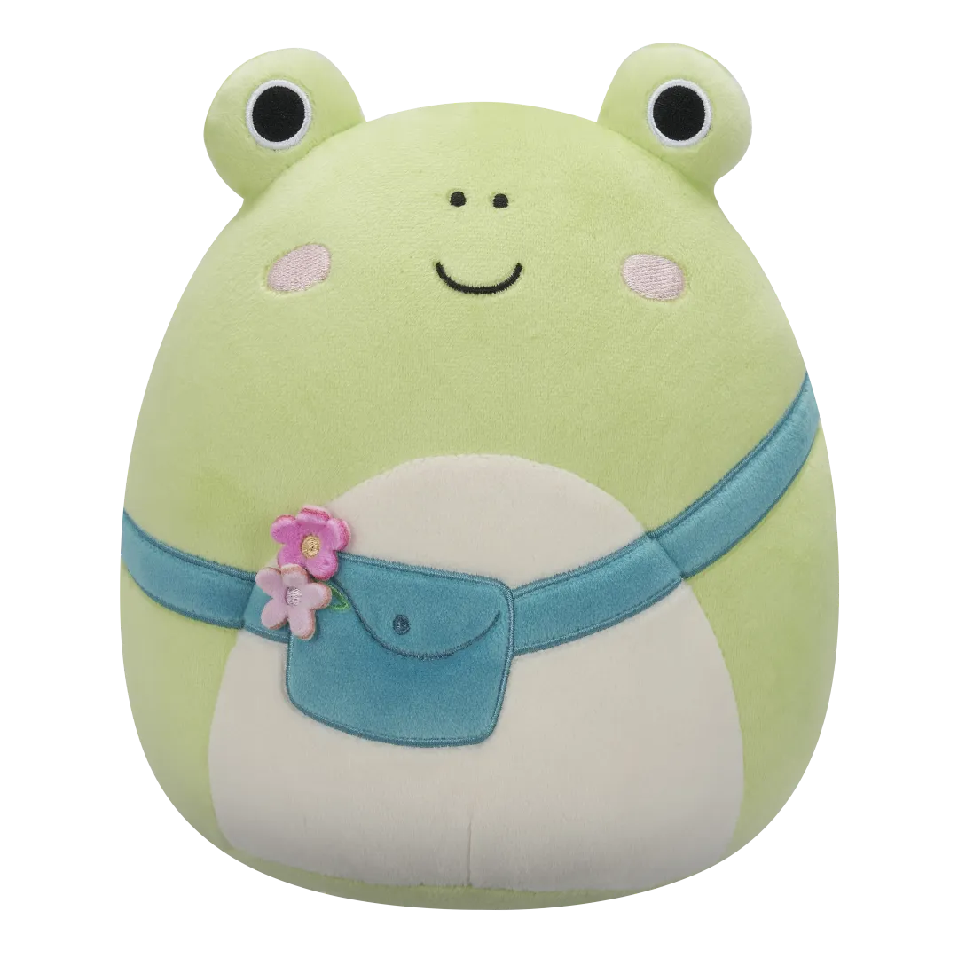 SQUISHMALLOWS Zelená žába s kabelkou Wendy, 20 cm
