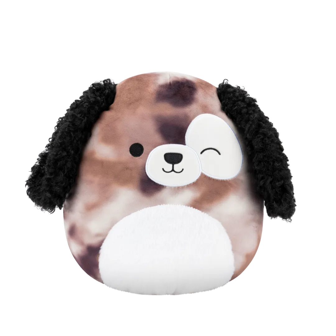 SQUISHMALLOWS Zerdan hnědý mramorový pes, 30 cm