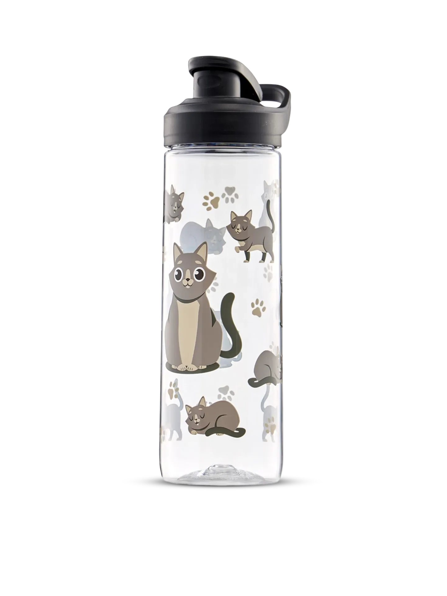 Veselá nápojová láhev Šedá kočka 700 ml
